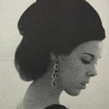 Baltimore-born Isabel Eberstadt (died 2007), daughter of poet Ogden Nash. A  writer, arts patron and New York fixture, she is the mother of Fernanda  Eberstadt, yet another writer and essayist. Vogue, 1964.