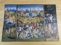 Der „garten der lüste als mittelteil eines triptychons von bosch ist als bildformat quadratisch und wirkt deshalb bereits auf den ersten blick wohltuend in sich ruhend. Hieronymus Bosch Garten Der Luste The Garden Of Earthly Delights 1500 Pieces Prestel Kunstspiel Challenging But Rewarding Jigsawpuzzles