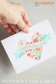 Finally, print out the mother's day card tag page on white cardstock. Free Printable Mother S Day Card I Should Be Mopping The Floor