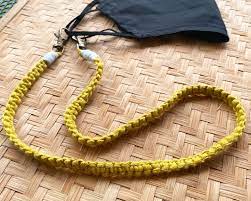 Bungpottage 4 out of 5 stars (85) Macrame Mask Lanyard Mask Chain Holder Mask Lanyard Teacher Etsy Lanyard Macrame Mask Necklace