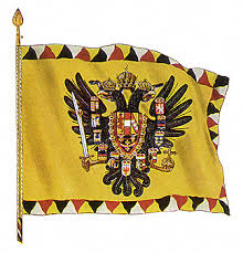Fahne Und Flagge Ihre Geschichtliche Entwicklung Austria Forum Wissenssammlung Symbole Das Reichsbanner Osterreichisch Ungarische Monarchie Fahnen Heiliges Romisches Reich Und Symbole