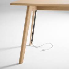 Solem Table Keeps Cables Tidy With Hidden Storage In Each Leg Office Furniture Design Table Furniture Table Design