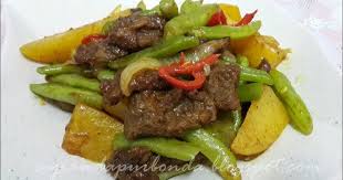 Daging salai ni punya lah lama bertapa kat dalam frozeen tu , daging salai korban tu hari. Kitchen Mak Tok Sajian Dapur Bonda Resepi Periuk Noxxa Daging Goreng Kunyit Campur Kentang Dan Buncis