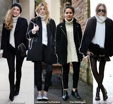 Black And Blue Outfits How To Wear White Turtleneck Black How To Wear Turtleneck Turtleneck Fashion White Turtleneck