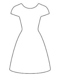 You Know I Had To Do It To Em Template Dress Pattern Use The Printable Outline For Crafts Creating Stencils Scrapbooking And More Free Pdf Template To Dress Templates Paper Dress Dress Outline
