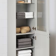 It is a great organizational tool as well. Godmorgon High Cabinet Kasjon Light Gray 15 3 4x12 5 8x75 5 8 Ikea Bathroom Linen Closet Bathroom Linen Cabinet Linen Cabinet