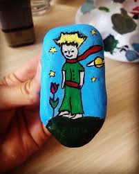 Ve Kucuk Prens Ekledi Ama Gozler Kor Yuregiyle Bakmali Insan Kucukprens Benimkucukprensim Tasboyama Hobi Rock Art Painted Rocks Art