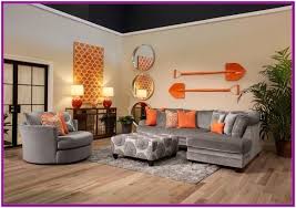Blue And Orange Living Room Decorating Ideas In 2020 Orange And Grey Living Room Decor Living Room Orange Burnt Orange Living Room