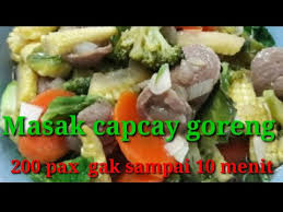 Capcay kuah pun siap dihidangkan untuk menghangatkan tubuh di musim yang dingin ini. Cara Membuat Capcay Hajatan