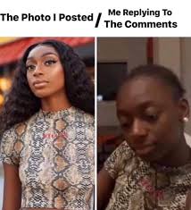 No Lie Relatable Funny Hilarious Meme Hot Beauty Hair U Part Wigs Makeup For Black Women