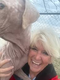 Sabrina has no concept of personal space❤ We are totally in love with this  precious dog. Sabrina has brought so much joy and light into our lives at  the Tunica Humane Society.