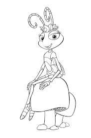 صورة نملة من الفلم الكرتوني للرسوم المتحركة مفرغة للتلوين tegninger