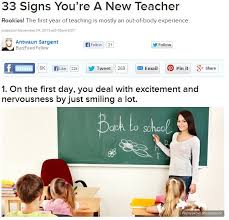From Buzzfeed 33 Signs You Re A New Teacher New Teachers Staff Morale Teacher