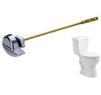 Leva di scarico per serbatoio WC, maniglie laterali o anteriori, montaggio  laterale e anteriore, si adatta alla maggior parte dei WC (C) : Amazon.it:  ...