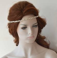 Simple Pearl Hair Piece for Wedding, Bridal Rhinestone Halo Headpiece, Hair  Accessories