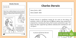 Charles Darwin Fact File | Significant Individual