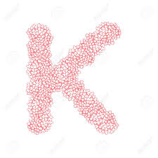 Later i will finish the numbers. The Letter K In The Alphabet Heart Flower Bush Illustration Set Flat Design Pink Color Isolated On White Background Vector Eps10 Royalty Free Cliparts Vectors And Stock Illustration Image 72839499