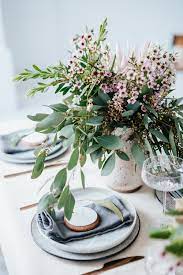 Greenery is a common holiday decoration element, and it's used to stunning effect on this upscale holiday table. Australian Inspired Christmas Festive Table Styling Eclectic Creative