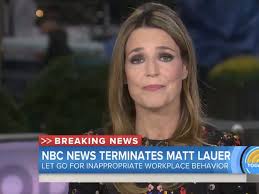 Matt lauer staying put at today show. Watch Matt Lauer S Today Cohost Savannah Guthrie Announce His Firing