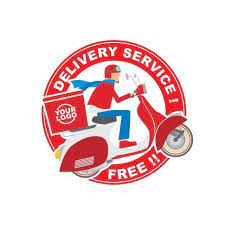 Scooter Job Vehicle Vector Seller Company Delivery Service Service Delivery Package Rider Motorbike Motorc Logo Design Template Service Logo Food Delivery Logo