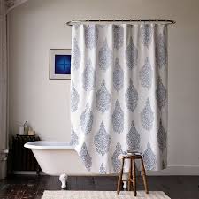 West Elm Love Medallion Shower Curtain Cool Shower Curtains Blue Shower Curtains