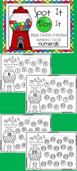 Spot It Dot It Bingo Dauber Printables For Numbers To 20 Numbers Preschool Math Activities Kindergarten Math