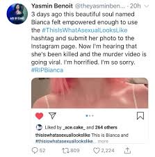 On july 14, 2019, brandon andrew clark murdered bianca michelle devins after seeing her kiss another man, although police reports say the mu. Obsessed With Missions Powered By Guilt People Need To Know Bianca Devins An Asexual