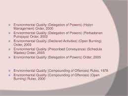 Environmental quality (licensing) regulations 1977 [p.u. Environmental Law And Regulations Ppt Download