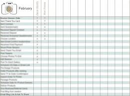 Client Organization Sheet Photography Marketing