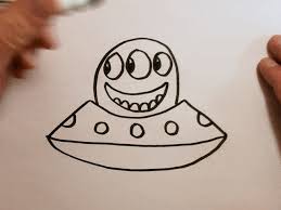 So you say you want to learn how to draw alien easy? How To Draw A Cute Alien Ufo Easy Drawing For Kids Otoons Net