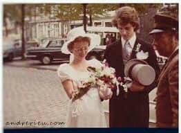 Andre Rieu and Marjorie on their wedding day!
