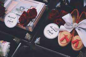 Classy Black Red Wedding Gift Trays Wedding Gift Pack Wedding Gift Favors Gift Tray
