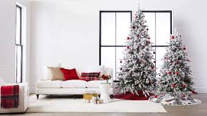 Maybe you would like to learn more about one of these? Deck The Virtual Halls With Holiday Inspired Zoom Backgrounds Williams Sonoma Taste Christmas Background Holiday Flocked Christmas Trees