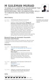 Undergraduate Research Resume Research Assistant Undergraduate Resume Template