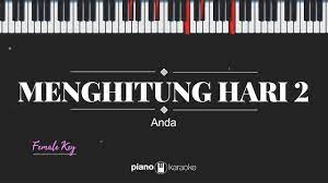 Chords for menghitung hari piano.: Menghitung Hari 2 Female Key Anda Karaoke Piano Chords Chordify