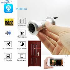 1080p Bulut Depolama Tf Kart Wifi Ses Kapi Goz Deligi Ev Genis Aci Lens Ag Mini Peephole Wifi Kapi Ip Kamera P2p V380 Pro Gozetim Kameralari Aliexpress