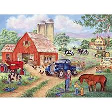 Bits And Pieces Jigsaw Puzzles 300 Pieces Bits And Pieces 300 Piece Jigsaw Puzzle John S Farm Https Www Amazon Com Dp B0083cf Larger Piece Jigsaw Puzzles 300 Pieces Jigsaw Puzzle Country Art