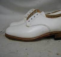 Female British Royal Navy Officers Tropical White Leather Parade Shoes Size  3 #1