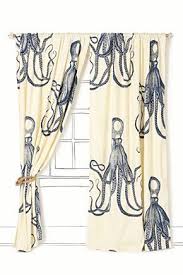 From Anthropologie I Am Starting To Worry That Put An Octopus On It Is A New Thing Simple Curtains Curtains Home Curtains