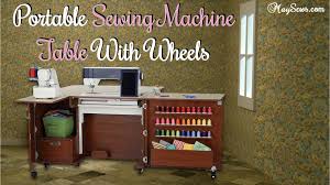 The large work surface is great for cutting and pinning fabric, and provides a huge outfeed area to help make large or bulky sewing projects much easier to manage… Portable Sewing Machine Table With Wheels 5 Best Styles