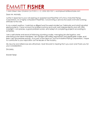 Best Pipefitter Cover Letter Examples Livecareer