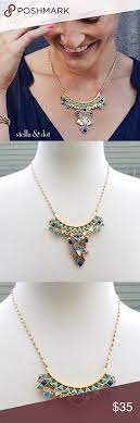 Stella Dot Stone Tile Statement Necklace Statement Necklace Stella And Dot Stella And Dot Jewelry