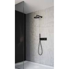 Pack Douche Murale Avec Mitigeur Encastre Triverde Blackmat Cristina Ondyna Xtv60813 Douche Parement Mural Douche Design