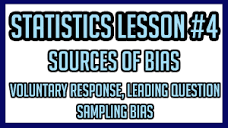 Statistics Lesson #4: Sources of Bias - YouTube