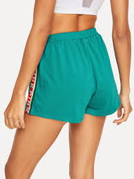 Tsla 1 or 2 pack boy's athletic shorts, quick dry pull on basketball running shorts, active sports workout gym shorts 4.6 out of 5 stars 467 $11.18 $ 11. Lettering Detail Side Seam Heather Knit Elastic Shorts Side Seam Lettering Gym Shorts Womens Gym Women Elastic Shorts