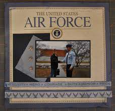 Air Force Military Scrapbook Layouts Military Scrapbook Air Force