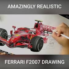 An automobile designed solely for speed races on circuits or closed courses. Wtf1 Incredibly Realistic F1 Car Drawing Facebook