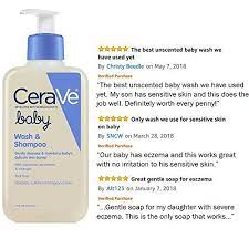 Amazon Com Cerave Baby Wash Shampoo 8 Oz Baby Shampoo Baby Shampoo Shampoo Body Wash