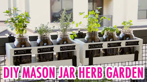 This makes a wicking system where the strap soaked in water solution provides the soil with. Diy Mason Jar Herb Garden Novocom Top