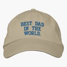 Father S Day Best Dad In The World Embroidered Baseball Cap Zazzle Com In 2020 Baseball Hats Embroidered Baseball Caps Ball Cap